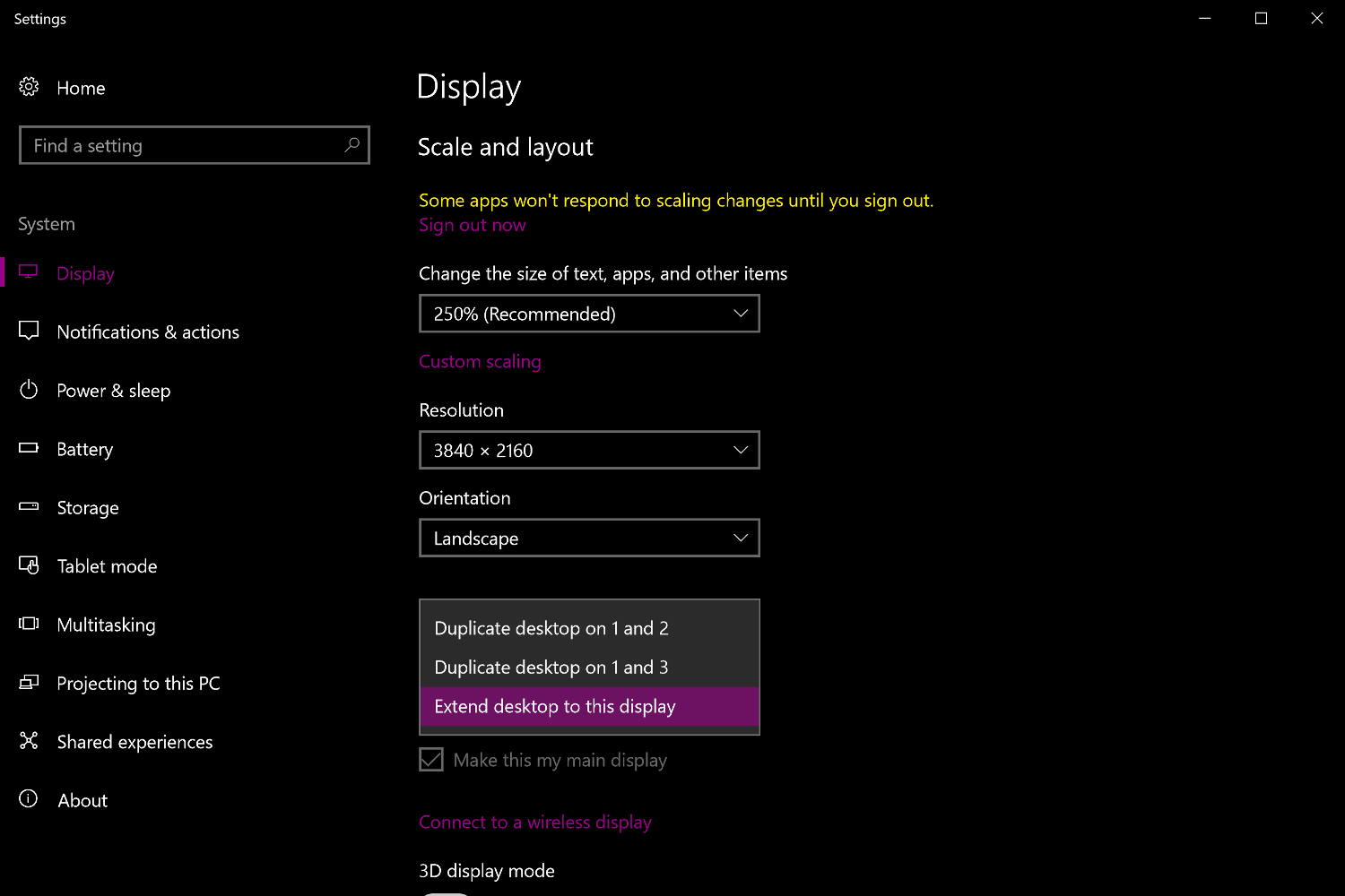 How to setup dual monitors in Windows 10