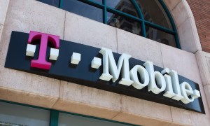 T-Mobile storefront with corporate signage.