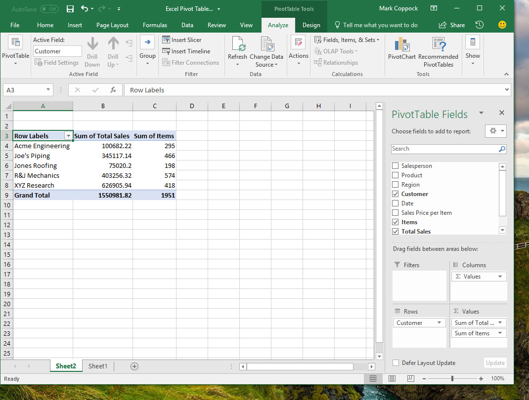 How to create a pivot table in Excel to slice and dice your data