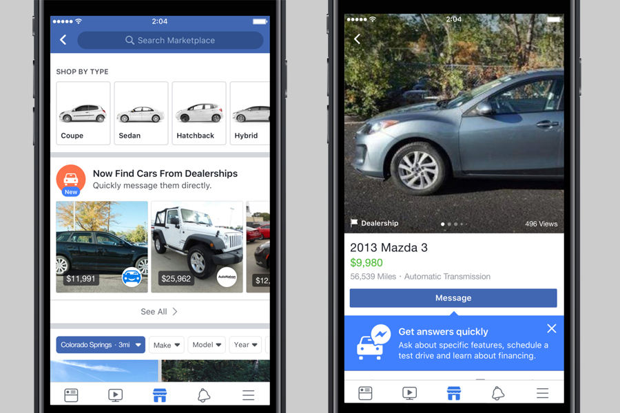 Facebook Marketplace Will Soon Gain New Tools For Buying Cars