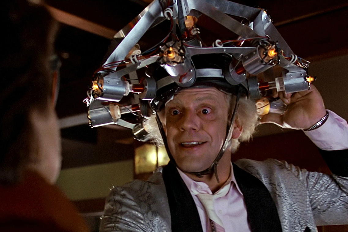 Doc Brown in "Back to the Future."