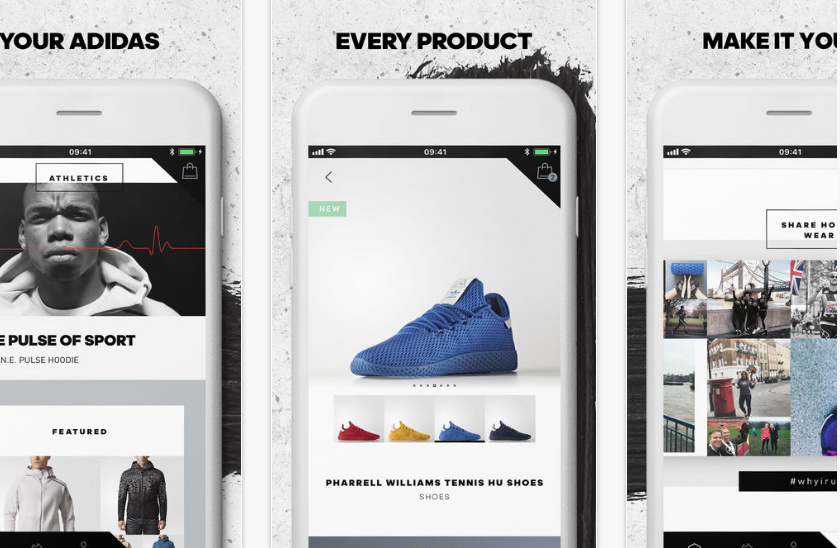 Adidas store mobile site