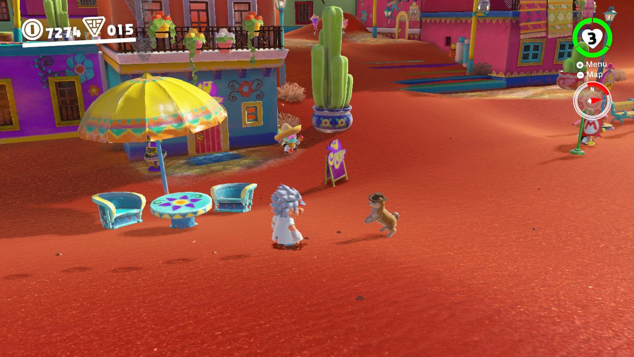 Super Mario - The sand kingdom, Tostarena, is a strange