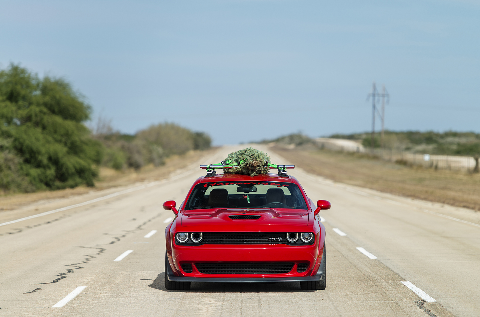 hennessey and dodge takes record for worlds fastest christmas tree 174mph 11