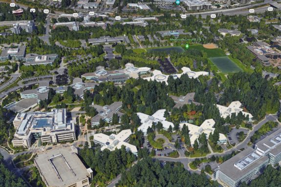 Microsoft Reveals Plans For Big Expansion Of Its Redmond Campus   Microsoft Redmond Google Earth 