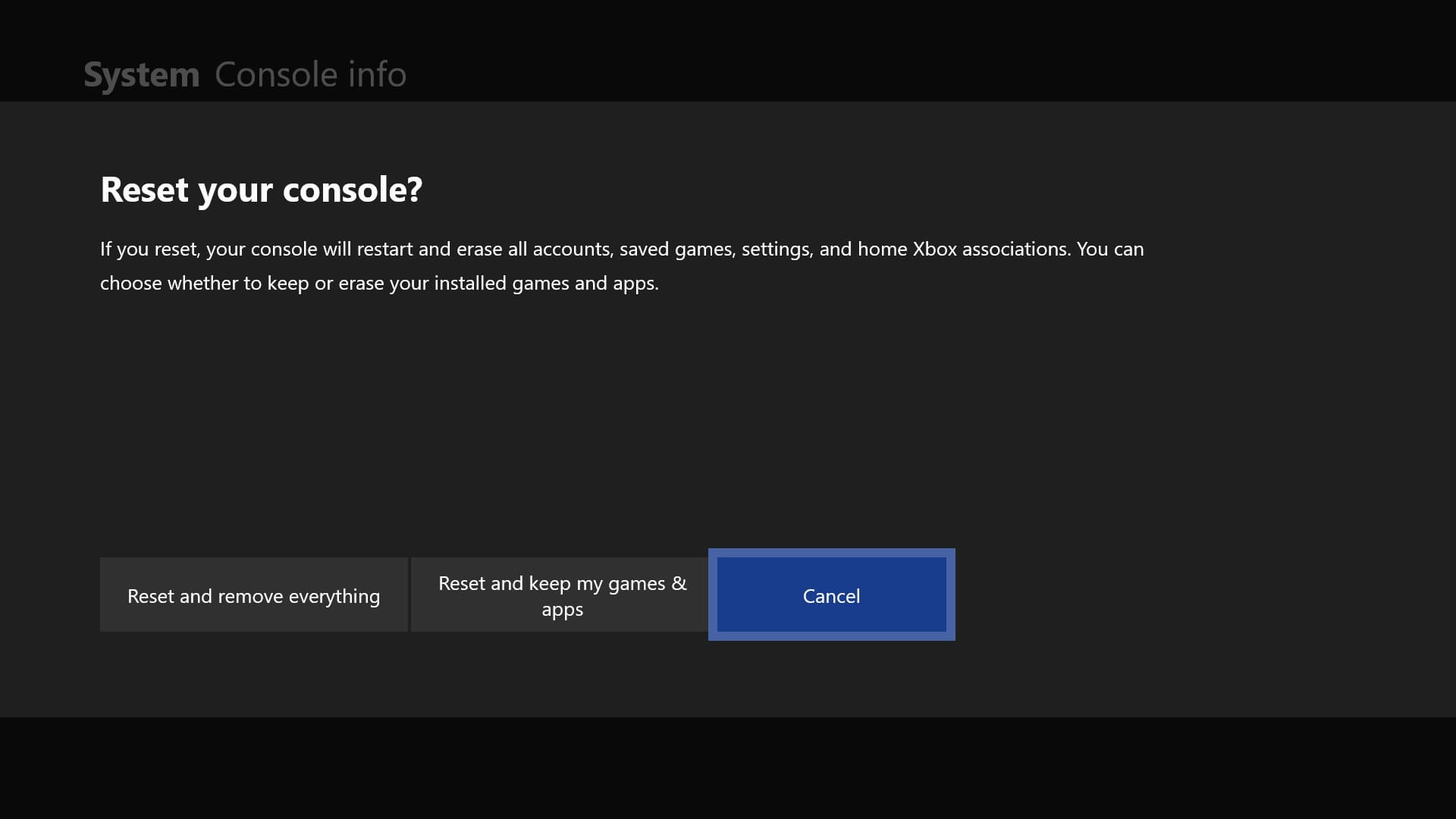 how to hard reset a game on xbox one