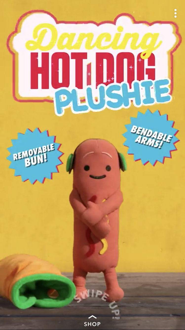 Snapchat hot on sale dog plush