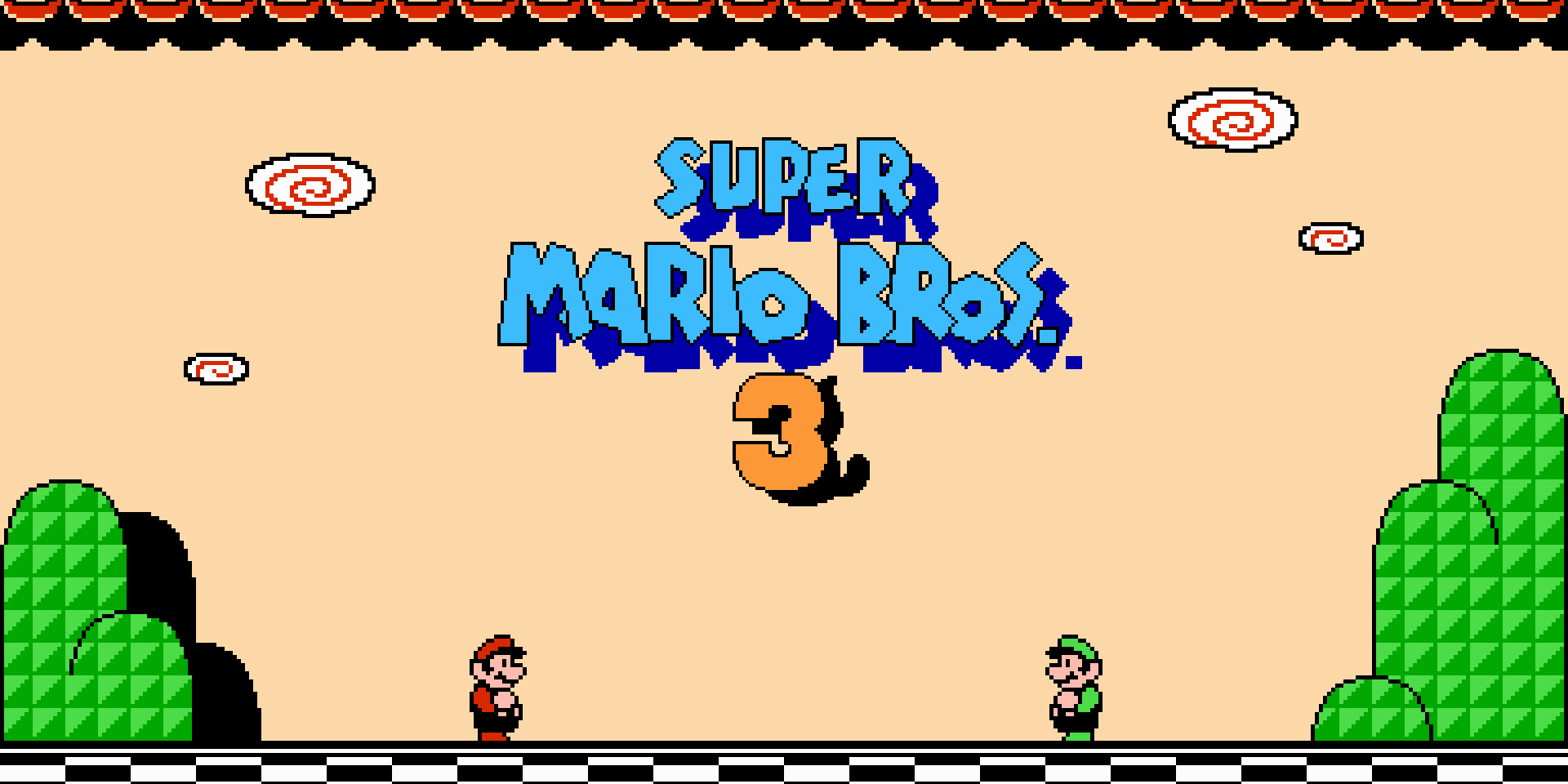 Super Mario Bros Title Screen