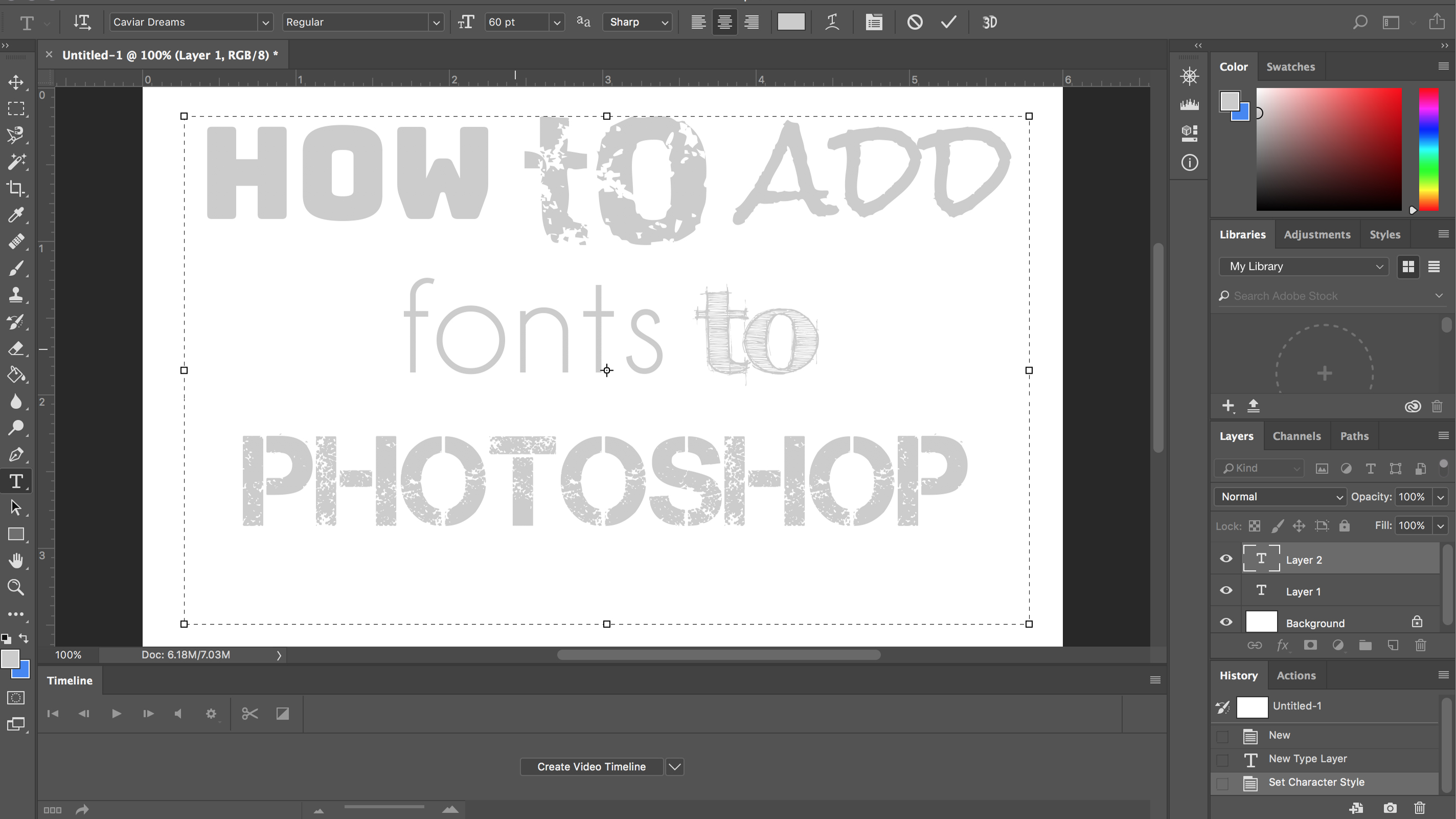 add skyfonts to photoshop
