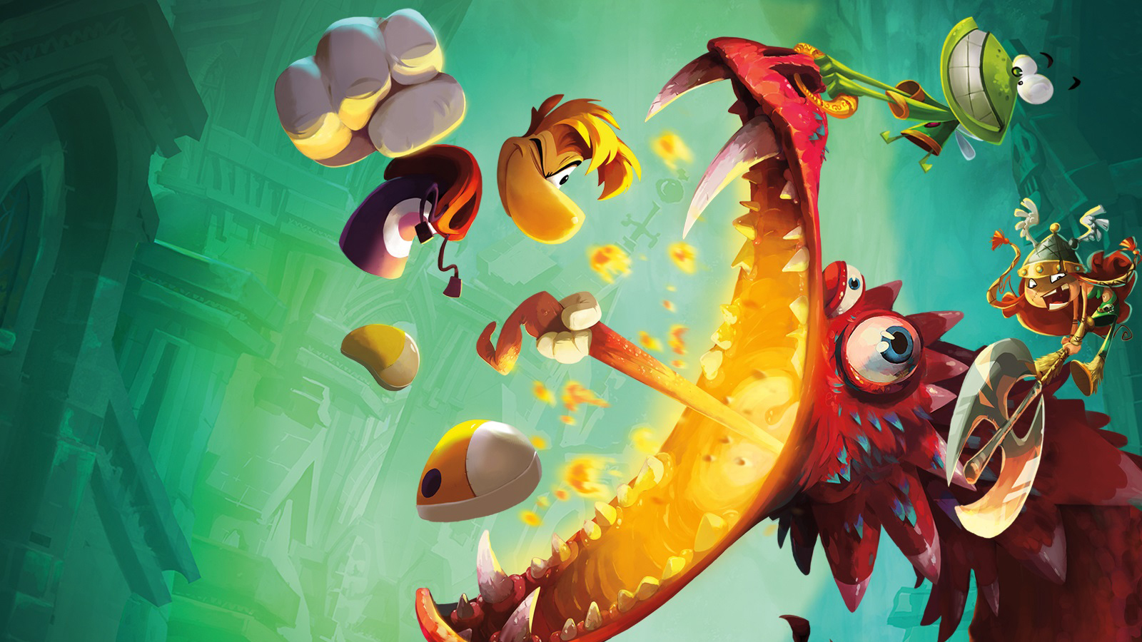 Rayman The adventurous character that has no limbs.