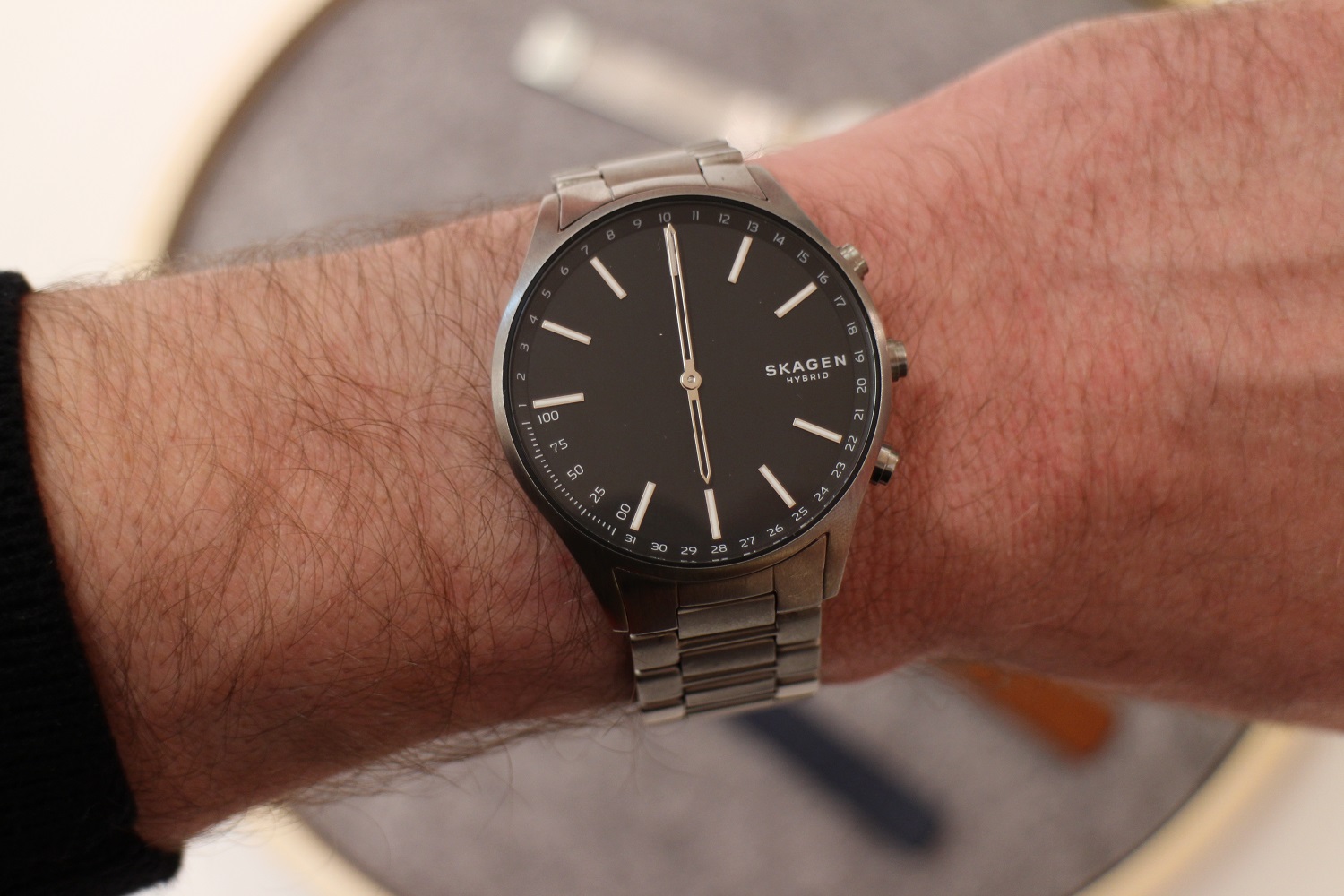 Skagen connected men's outlet holst titanium hybrid smartwatch