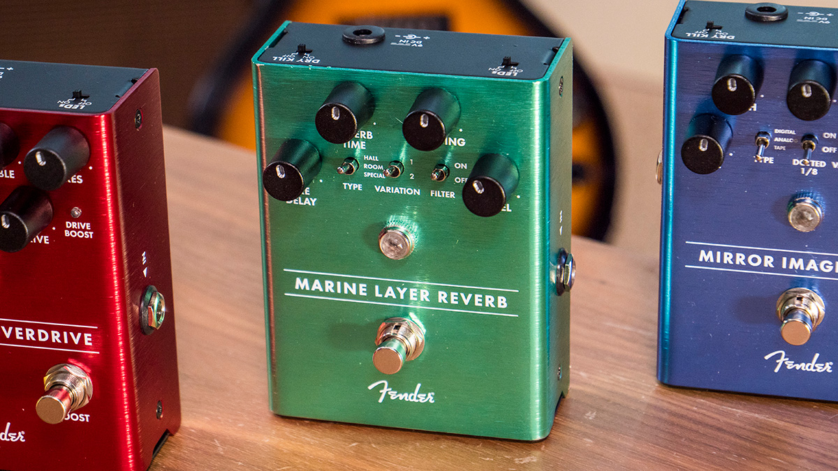 fender guitar pedals marine layer reverb