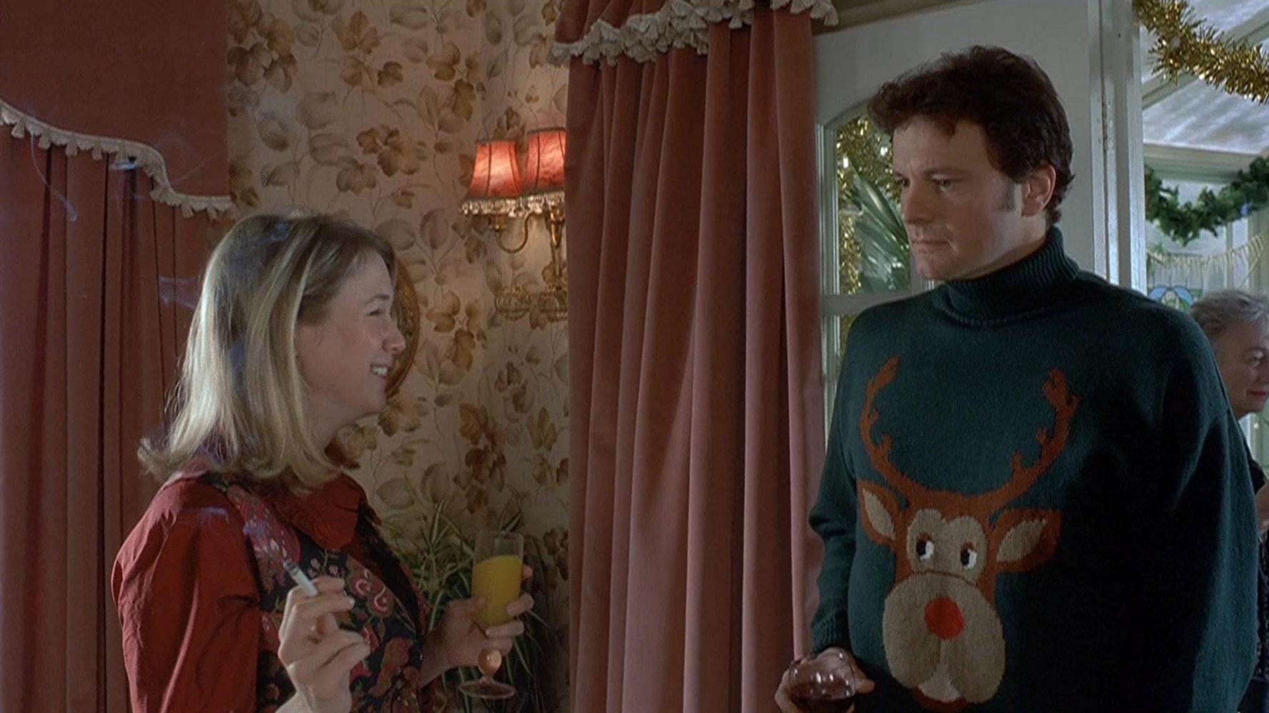 Renée Zellweger y Colin Firth en El diario de Bridget Jones.