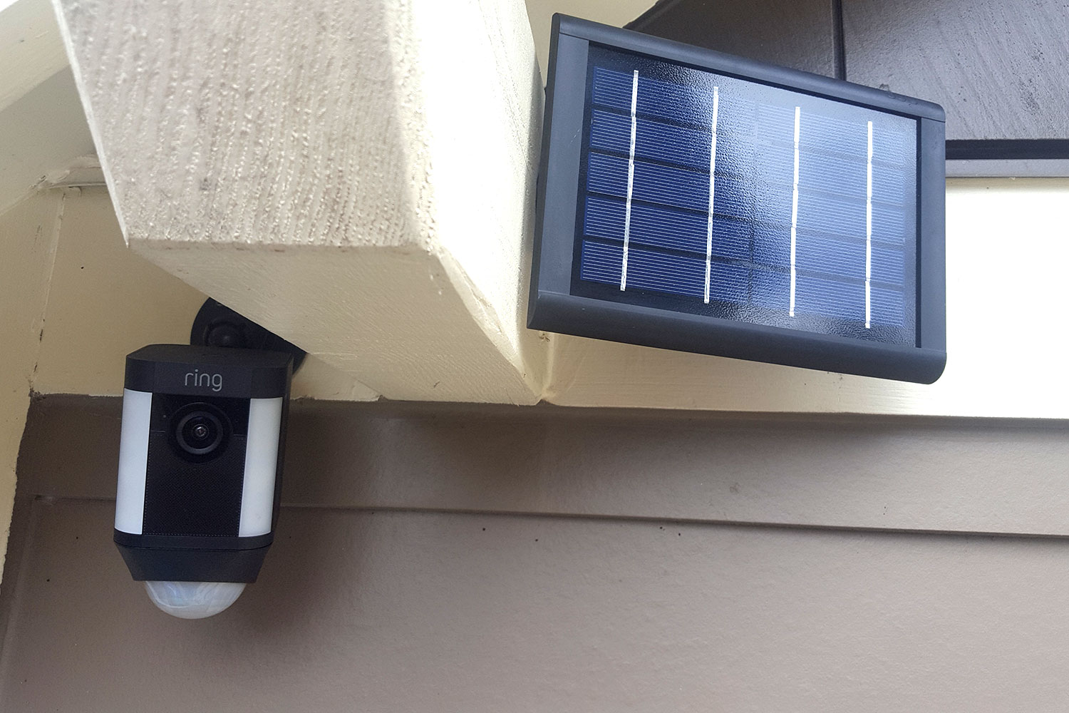 Add solar panel to ring store spotlight cam