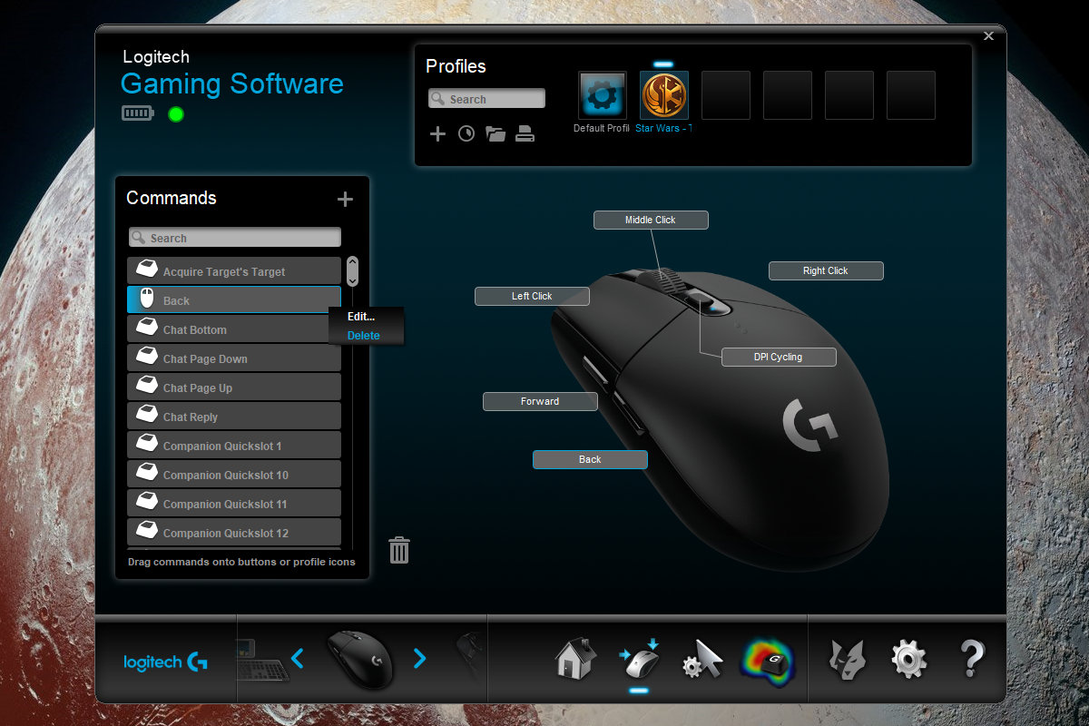 logitech g304 dpi settings