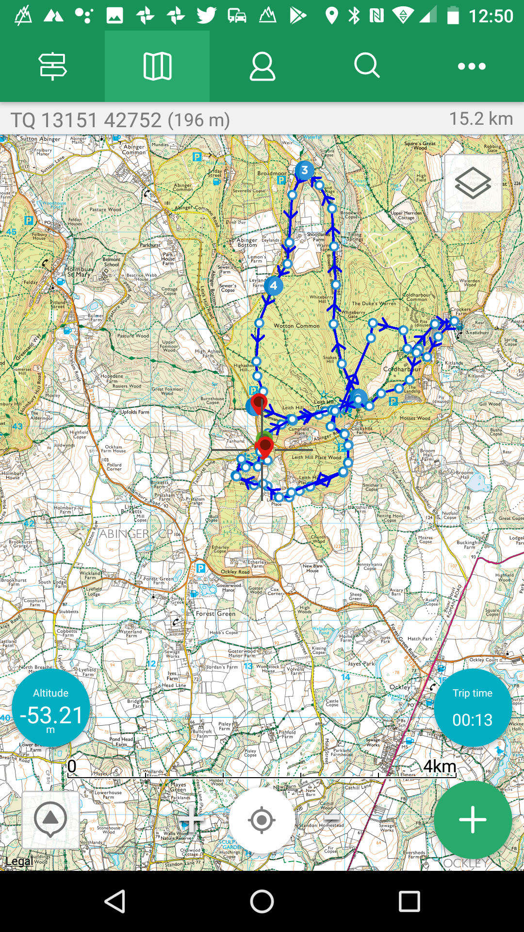 land rover route planner app