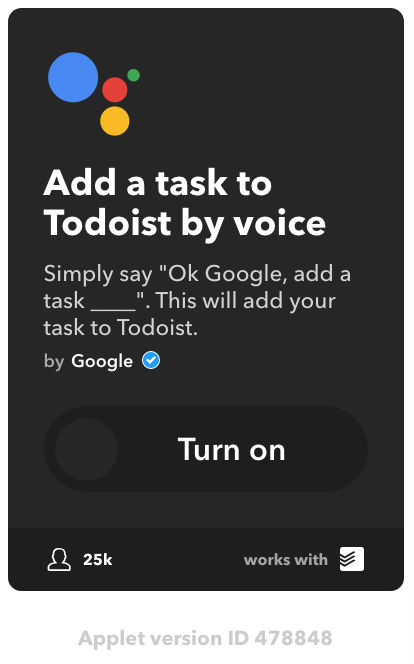 Todoist shops google home hub