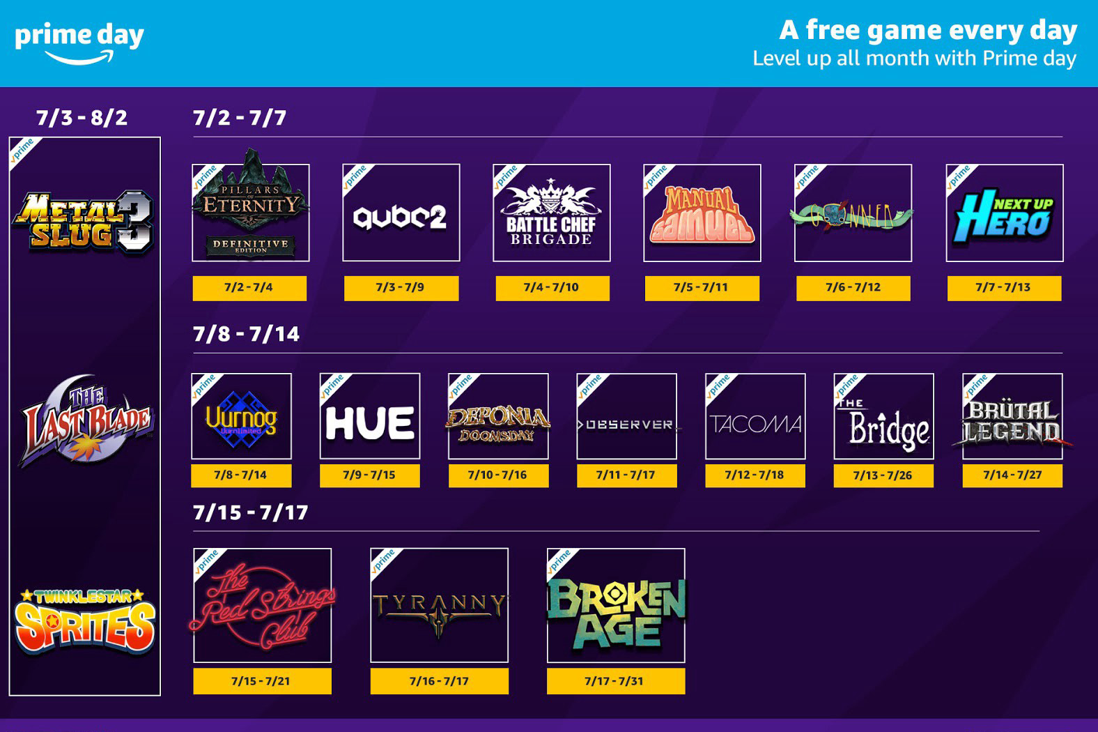 Free video games from Prime Gaming and Twitch for March