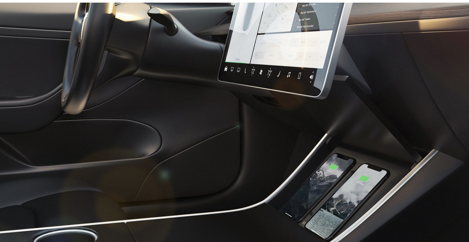 Wireless charging tesla on sale model 3