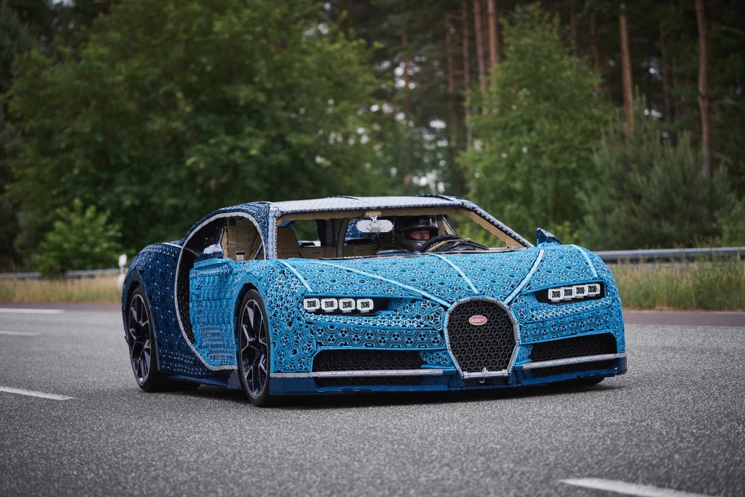 full size lego bugatti