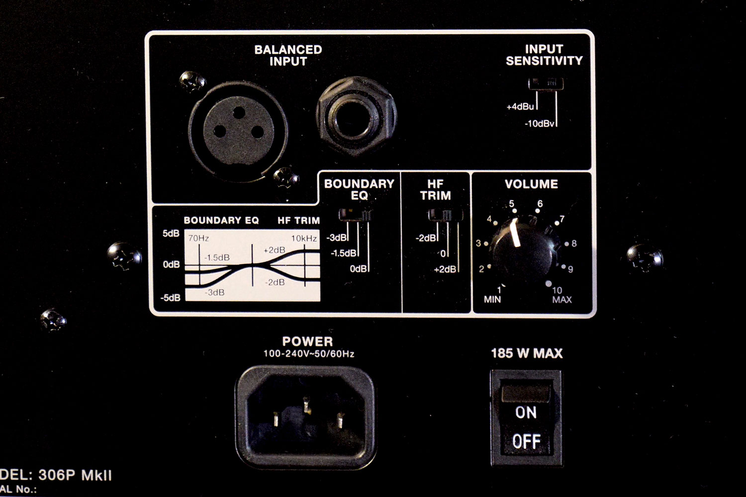 jbl 306p mkii frequency response