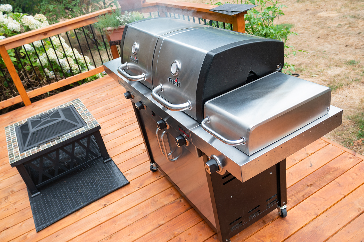 Char Broil Tru Infrared Double Header Grill Review Video