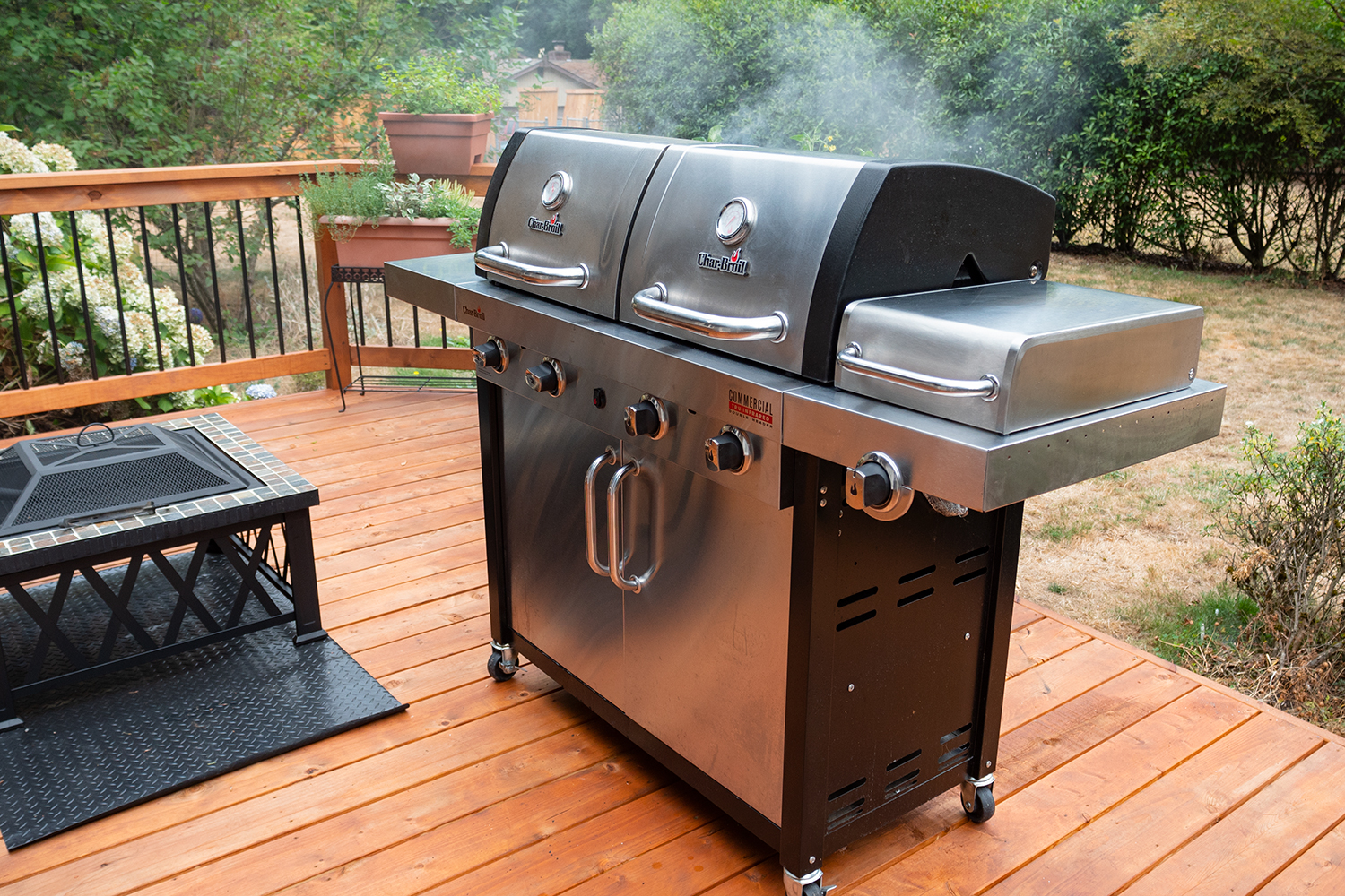 Char Broil Tru Infrared Double Header Grill Review Video