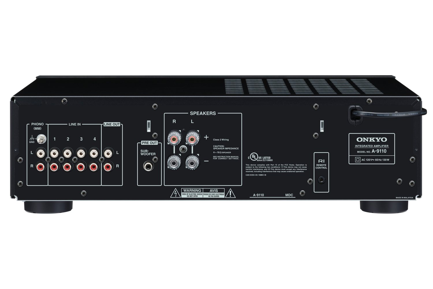 Onkyo Debuts Affordable A-9110 Two-Channel Integrated Amplifier ...