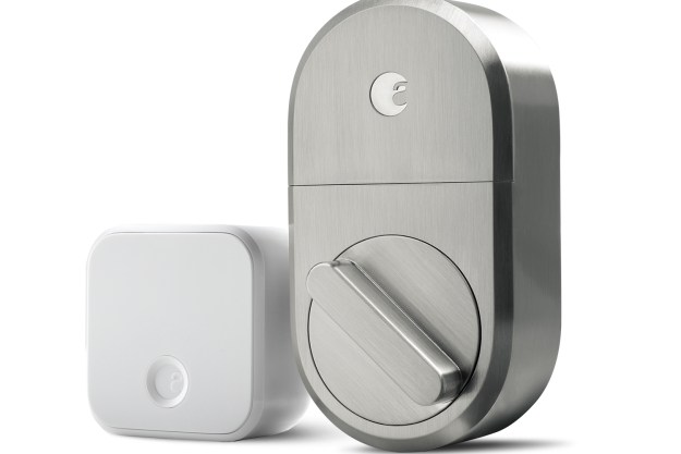 august smart lock satin nickel finish augustsmartlock connect