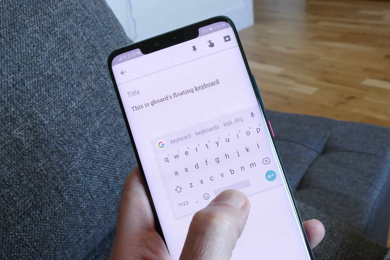 floating keyboard gboard