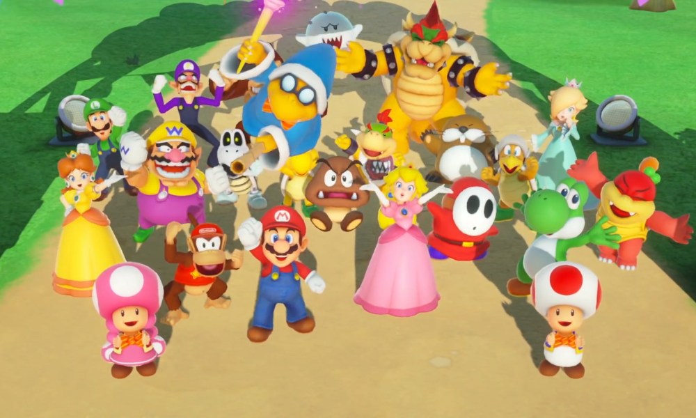 Mario and his friends.