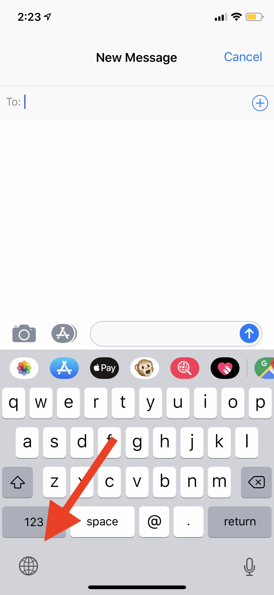 keyboard iphone xs