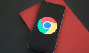 Chrome Smartphone stock image