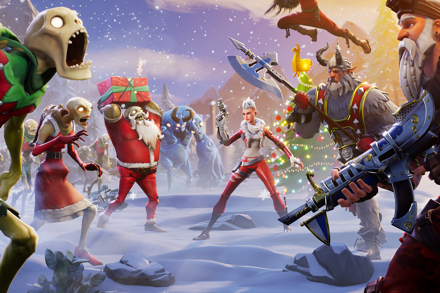 Fortnite Winterfest 2022 Schedule free rewards Snowball Launcher   Holiday Presents more  Charlie INTEL