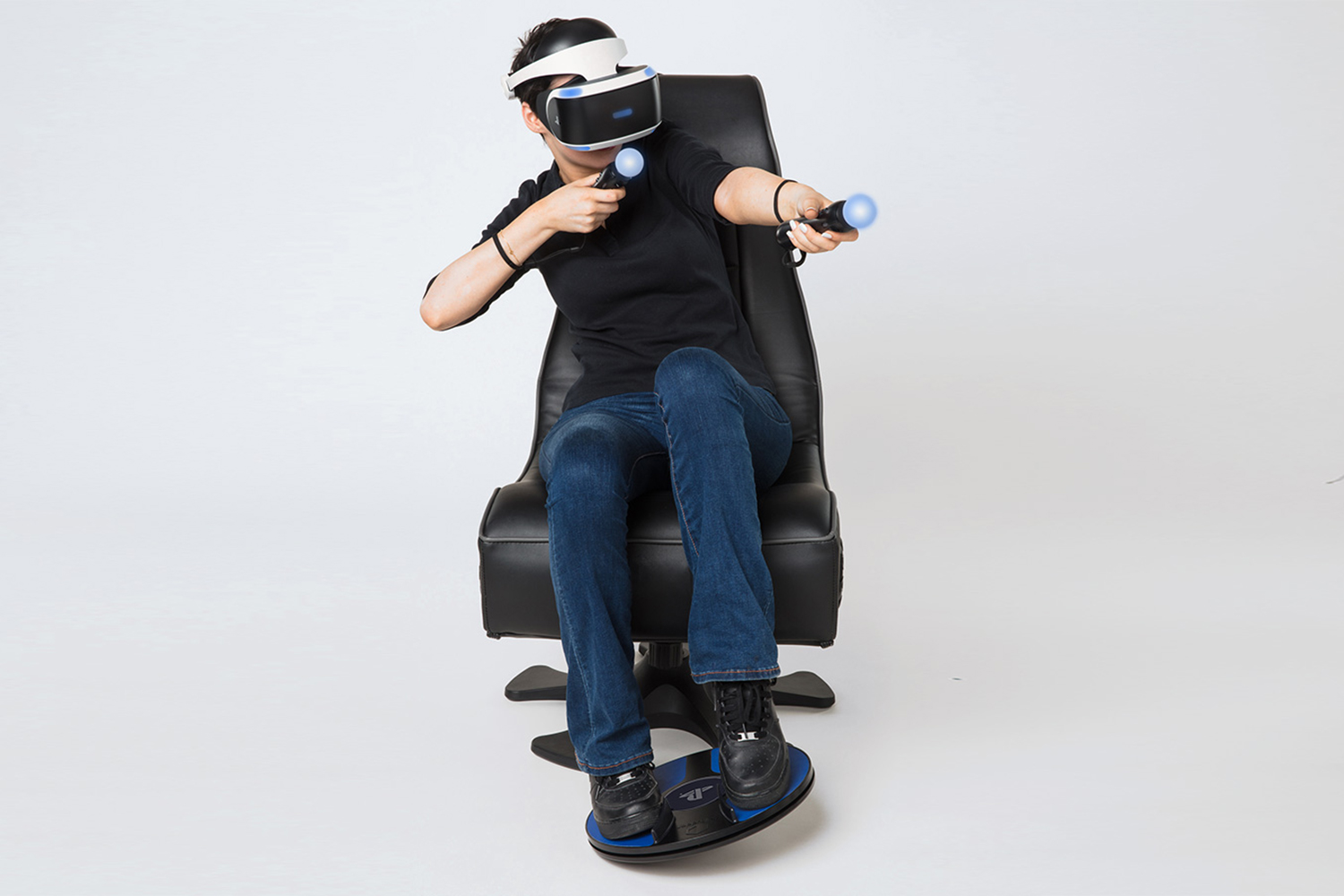 CES 2019 Testing 3drudder s PSVR Controller at CES 2019 Freedom