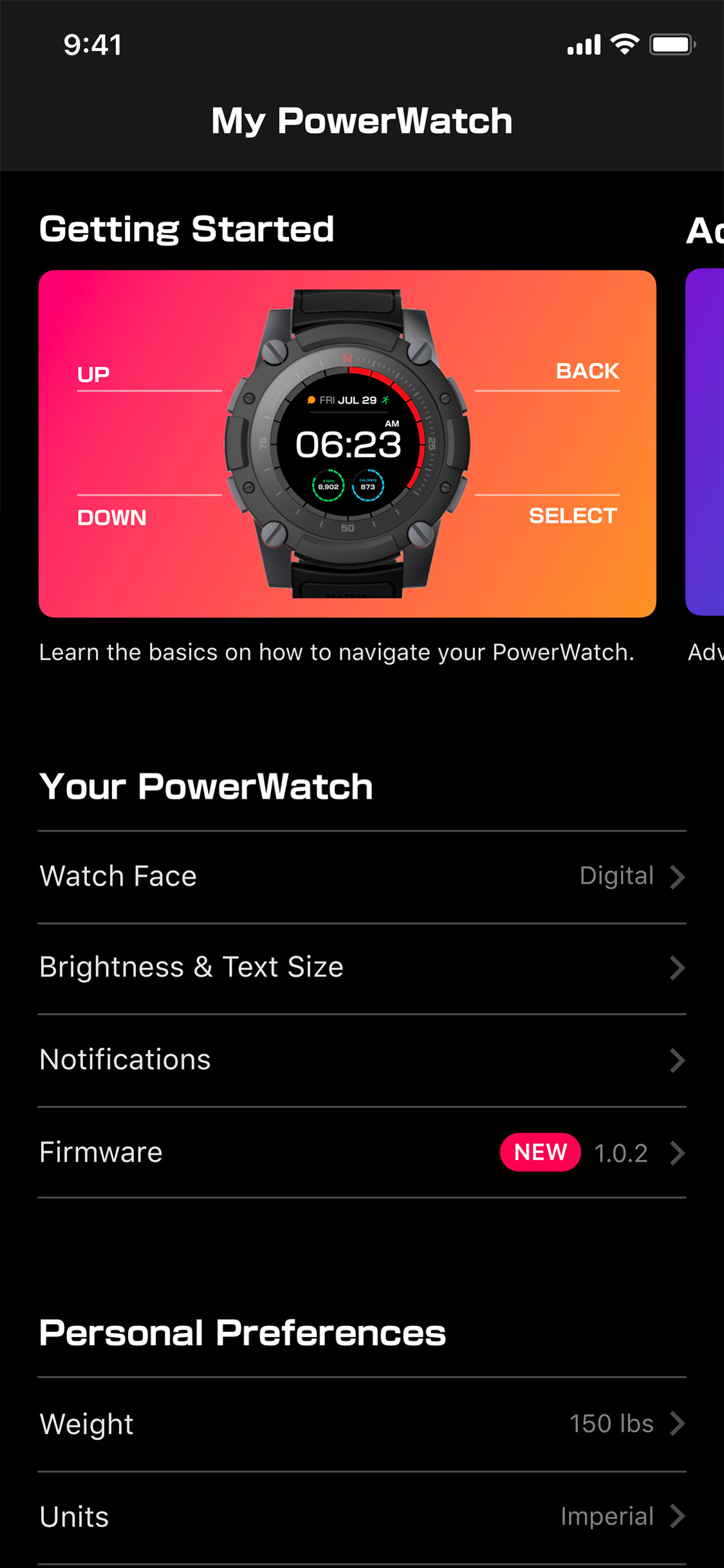 Matrix store powerwatch app