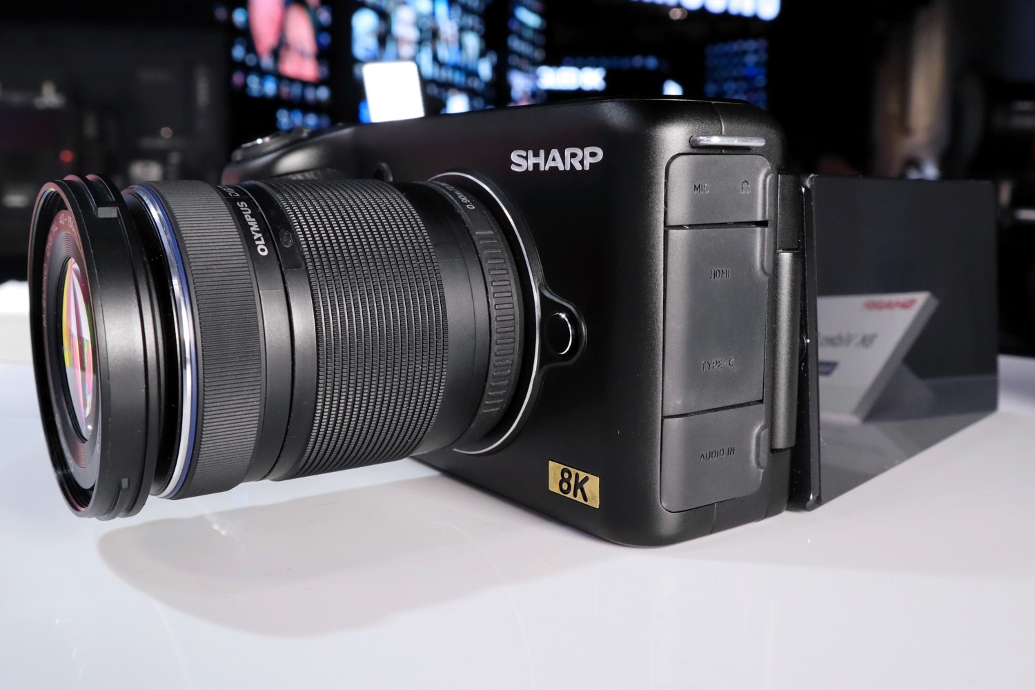 sharp 8k camera prototype ces 2019 prosumer 2