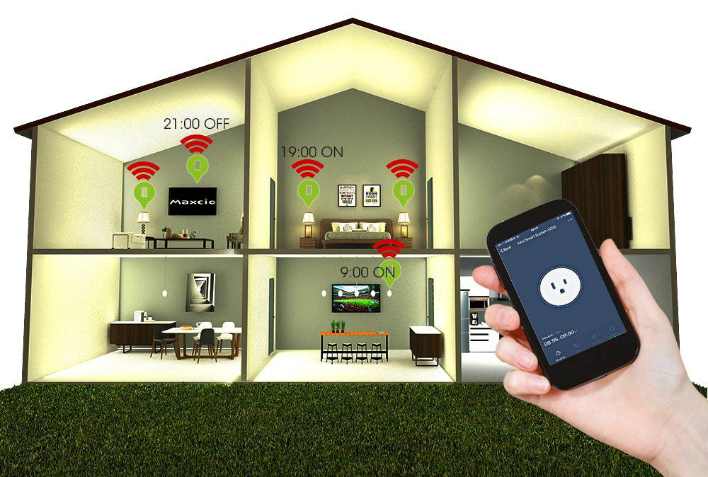 KMC Alexa and Google Home Smart Plug Slim 4-Pack Deals