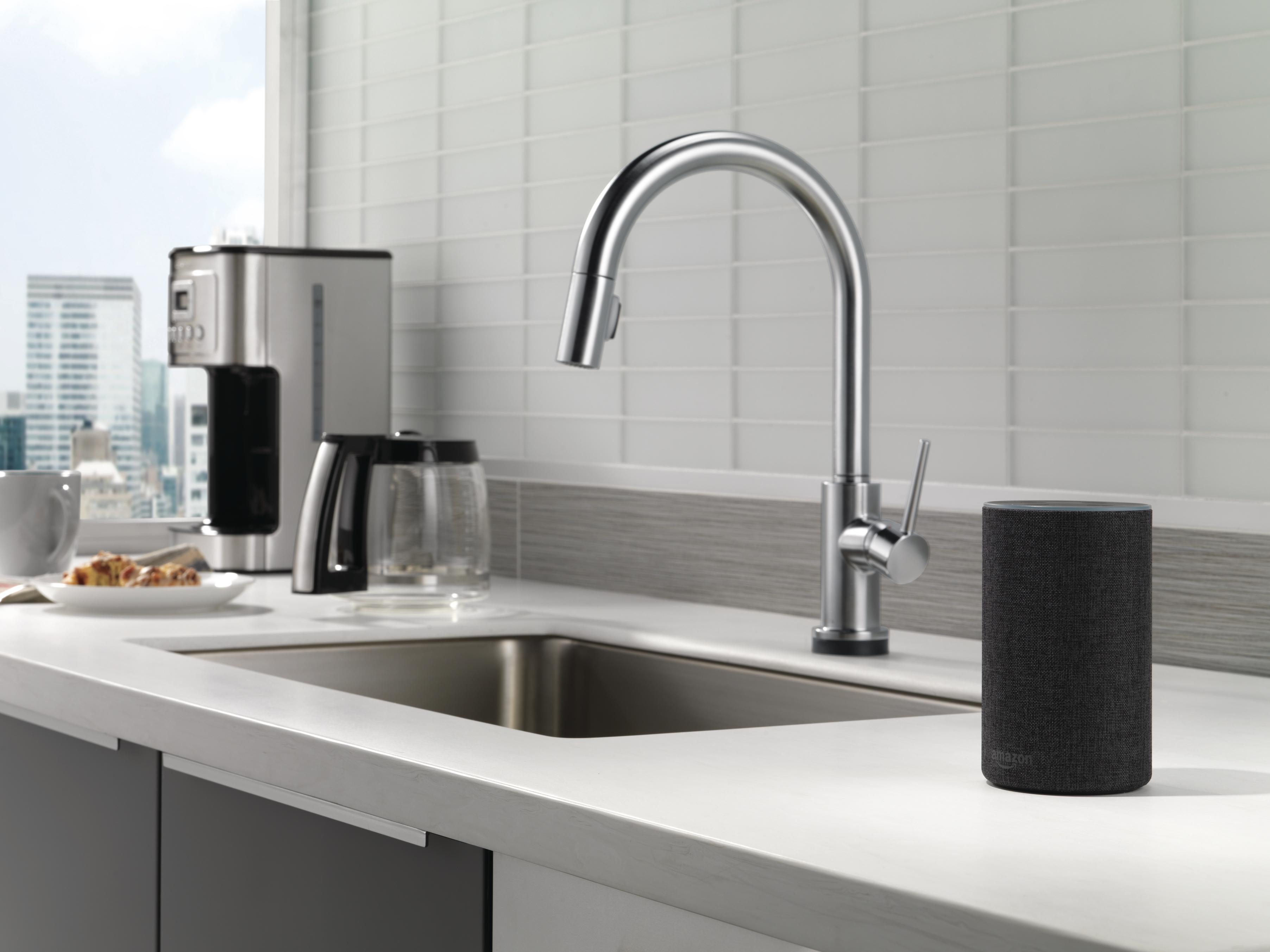 Delta Launches A Smart Faucet That Enables Voice Commands Digital Trends   9159tv Ar Dst Echo Black 02 Preview 1 