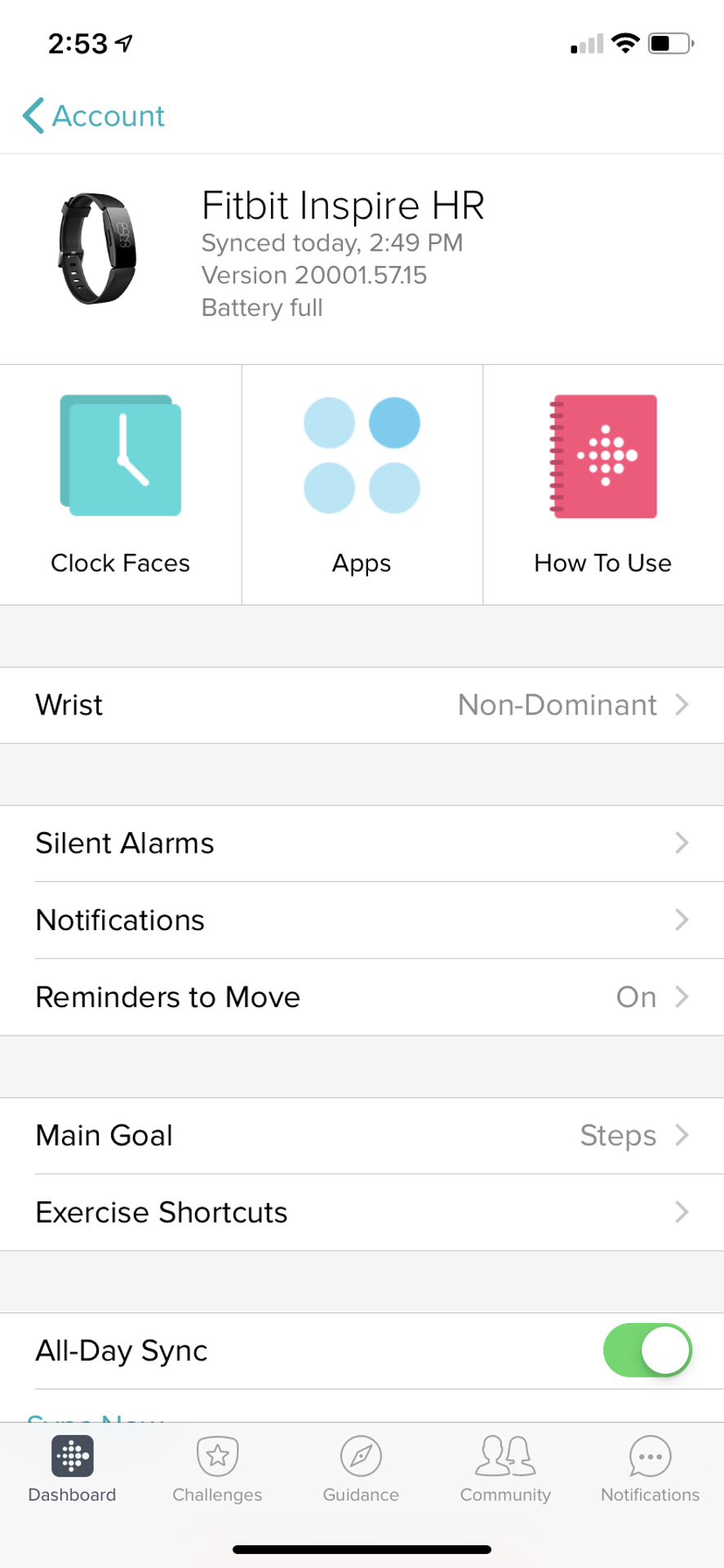 Fitbit inspire hr app for outlet iphone