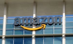 Amazon logo on the