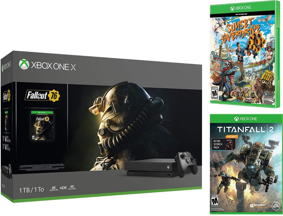 Xbox one x on sale game bundle