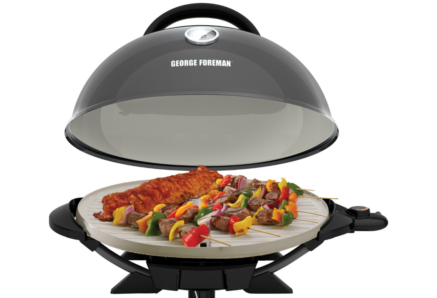 Electric Cooking Barbecue Grill with Stand Griddle Plate Cooktop George  Foreman