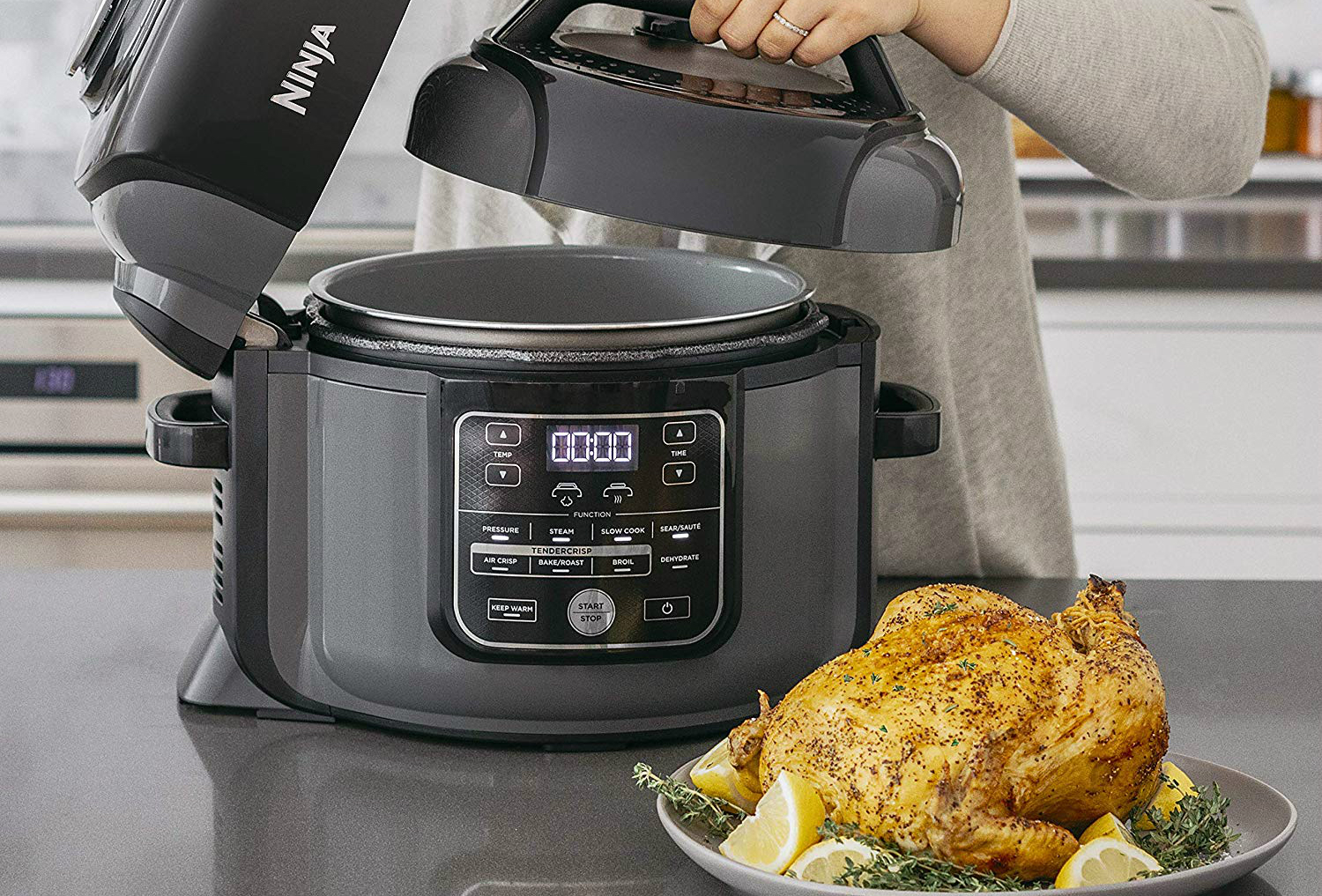 8 quart pressure cooker air fryer hot sale