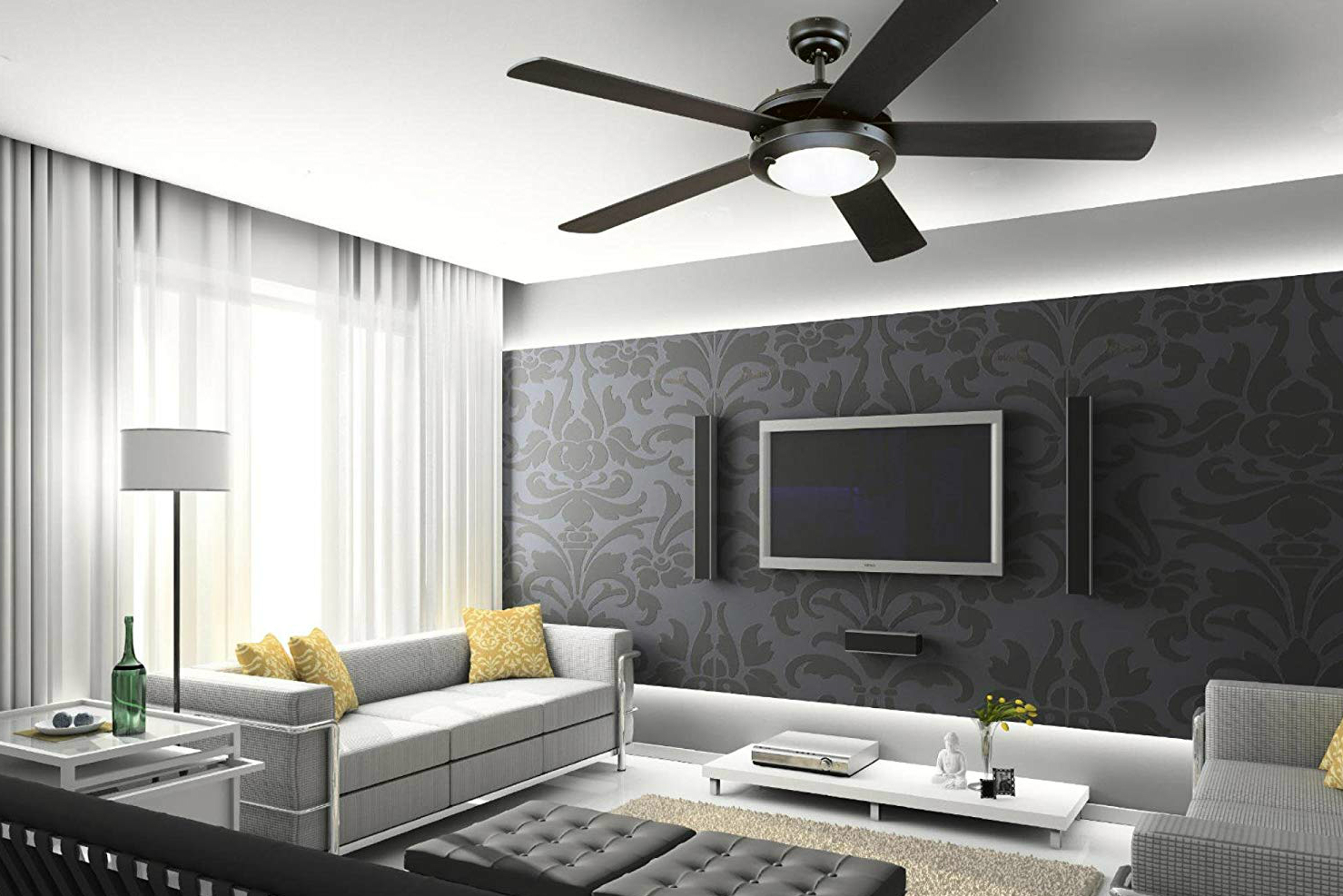 The 5 Best Smart Ceiling Fans For Your Home In 2024 ChroniclesLive   Westinghouse Lighting Comet Indoor Ceiling Fan 