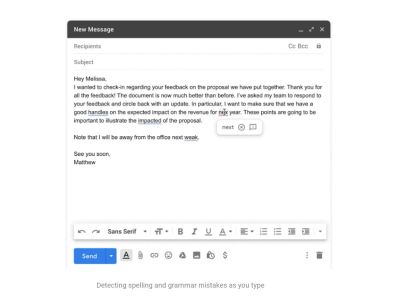 Gmail Will Fix Your Spelling and Grammar Errors Automatically | Digital ...