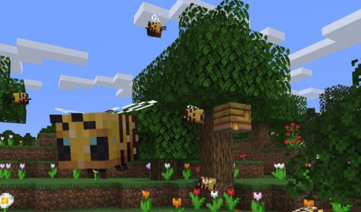 More Realistic Bee Minecraft Mob Skin