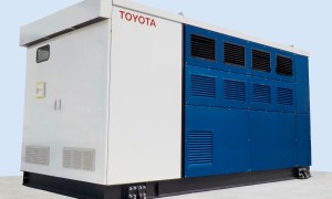 toyota uses hydrogen fuel cells to power a factory cell generator