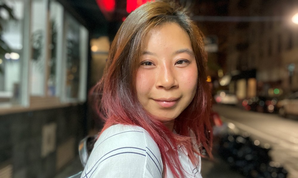 A person photographed with iPhone 11's portrait mode.