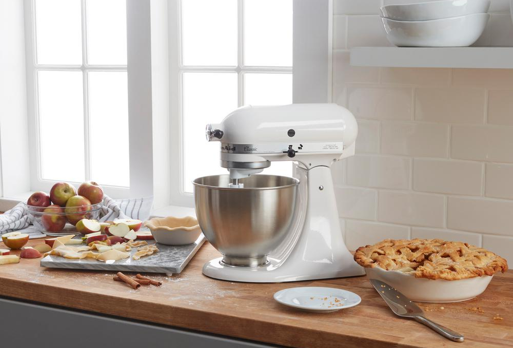 KitchenAid Artisan Series 5-Quart 10-Speed White Residential Stand Mixer in  the Stand Mixers department at